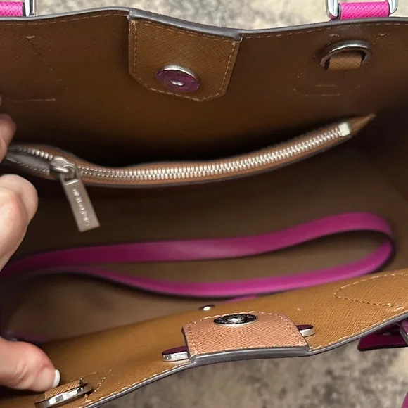 Michael Kors Fuchsia Satchel - Picture 2 of 3